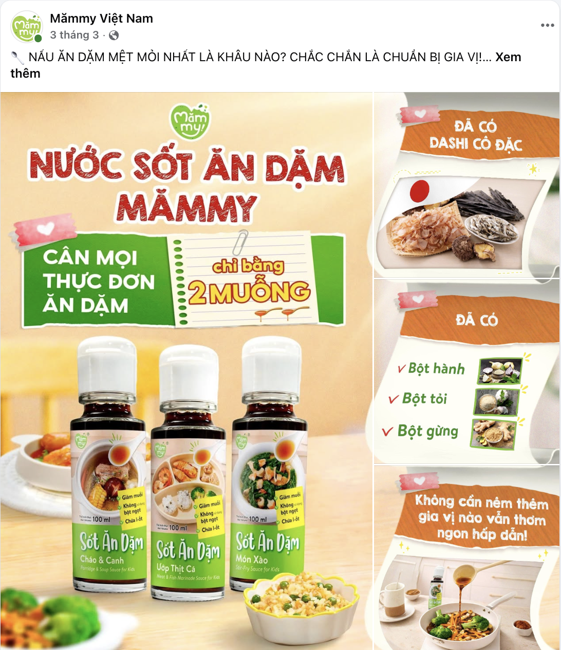 Mămmy Weaning Sauce - Campaign Post