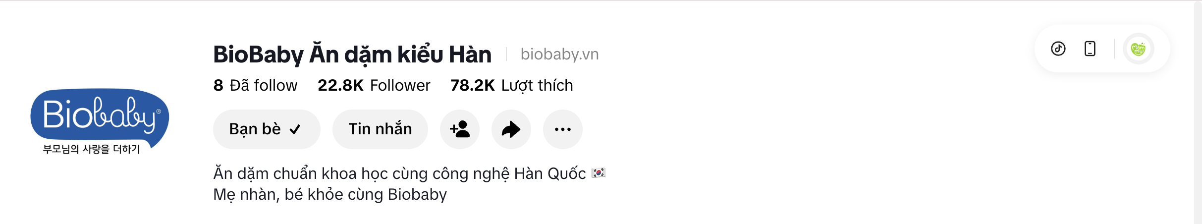 TikTok BioBaby Korean-Style Weaning