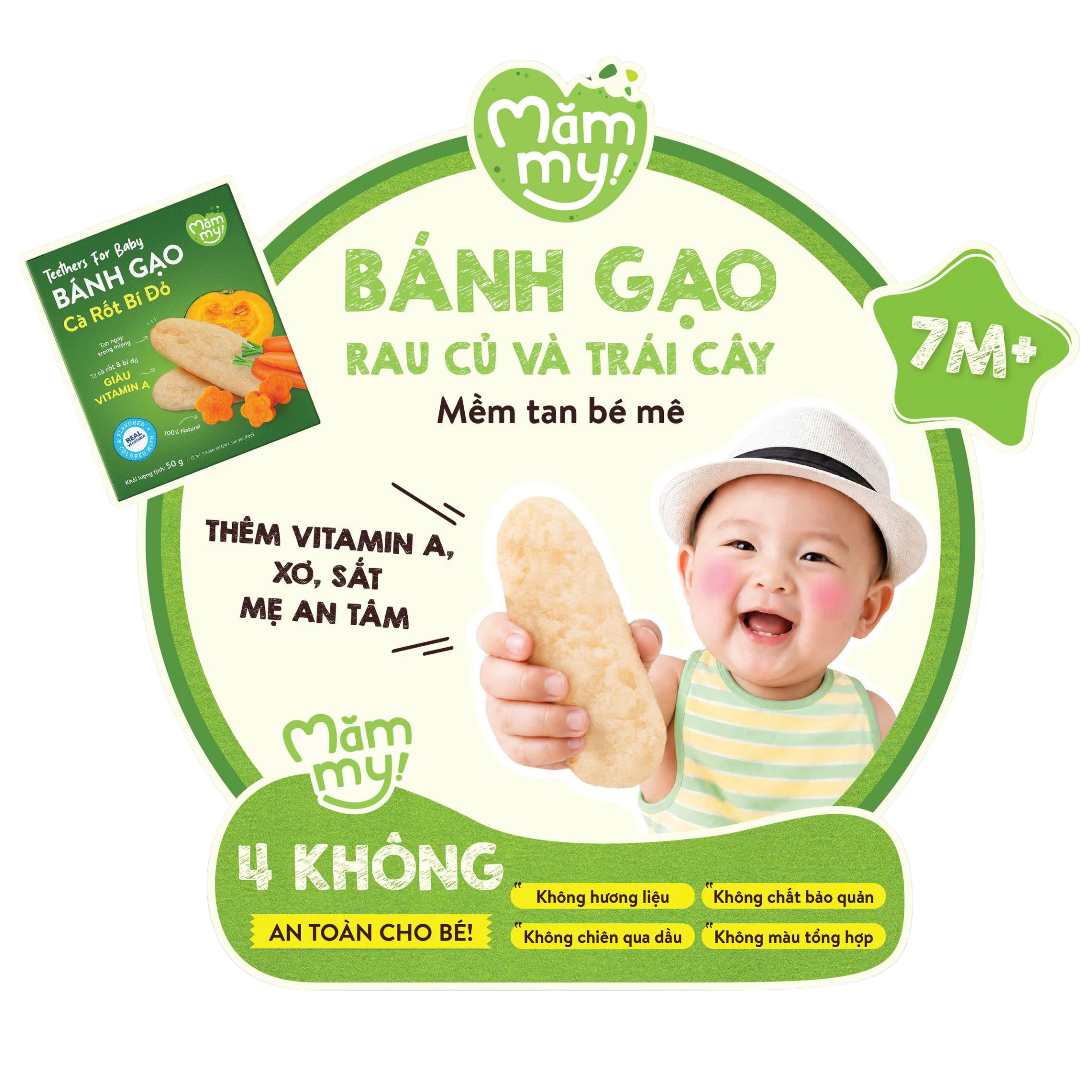 Wobbler bánh gạo rau củ